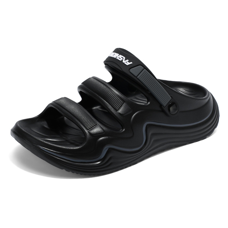 Sandalias para hombre 2025 nuevo estilo de verano estilo deportivo al aire libre Douyin estilo caliente zapatillas de conducción zapatos de playa antideslizantes