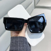 Fashionable capacious sunglasses, sun protection cream, glasses, European style, UF-protection