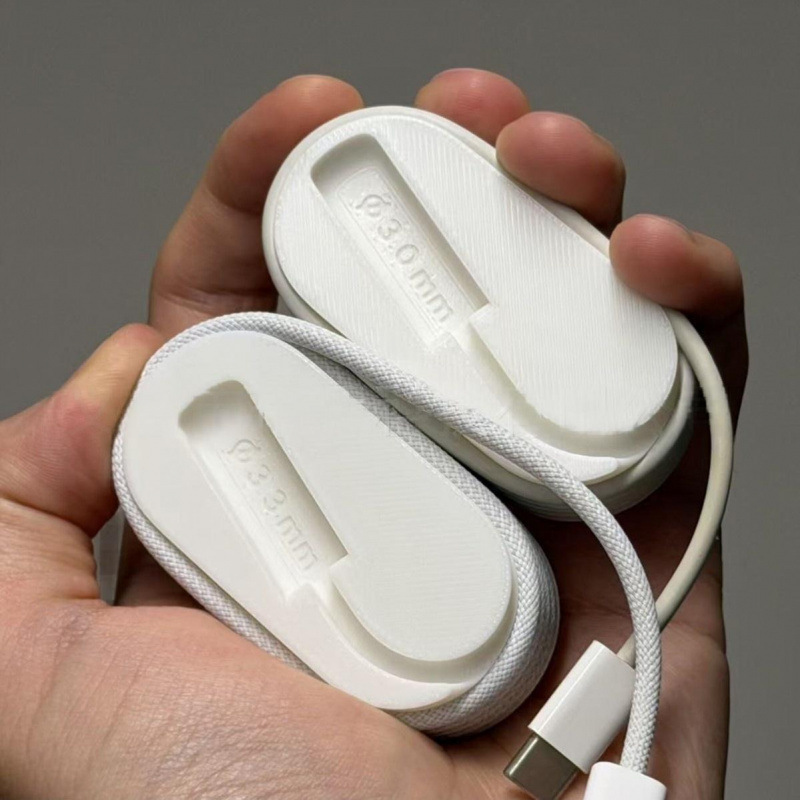Cross-Border 3D Printed Apple Braided Cable Winder Suitable for Apple 1m C to C Braided Cable, Specially Designed for Obsessive-Compulsive Disorder Sufferers Cross-Border 3D Printed Apple Braided Cable Winder Suitable for Apple 1m C to C Braided Cable, Specially Designed for Obsessive-Compulsive Disorder Sufferers