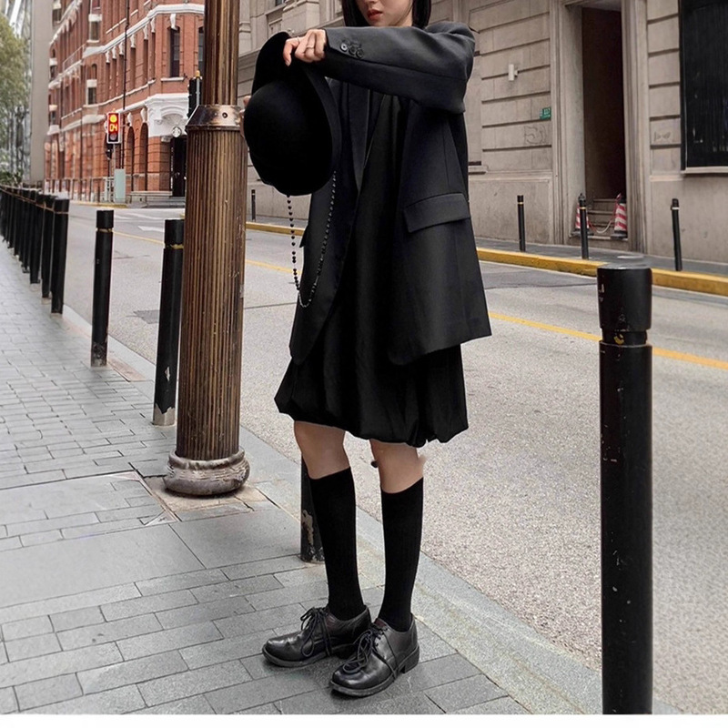 Minimalist Silhouette Suit, Urban Noble Wool Suit, Commuting Jacket, Elegant Outer Wear, Travel Comfort and Cool Style