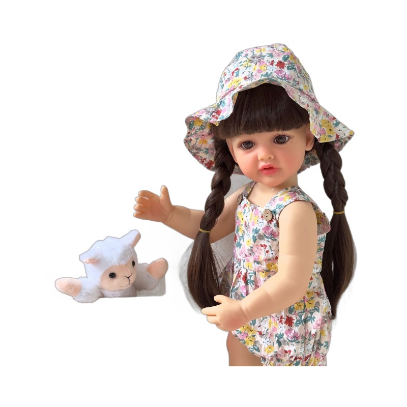 NPK bienes genuinos 55cm mameluco floral completo pegamento simulación muñeca Betty entrega transfronteriza de una sola pieza