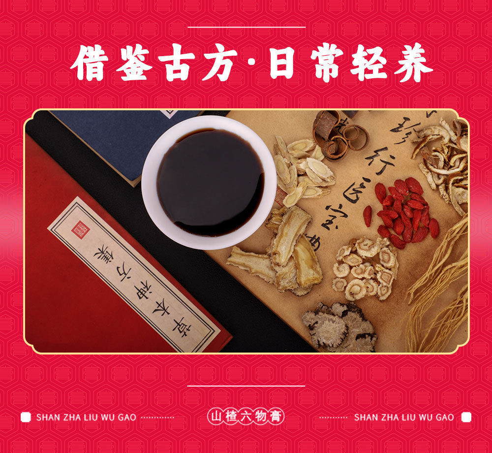 Hawthorn Six-Herb Paste (Shan Zha Liu Wu Gao) — Traditional Herbal Paste with Jinei Jin, 160g overview