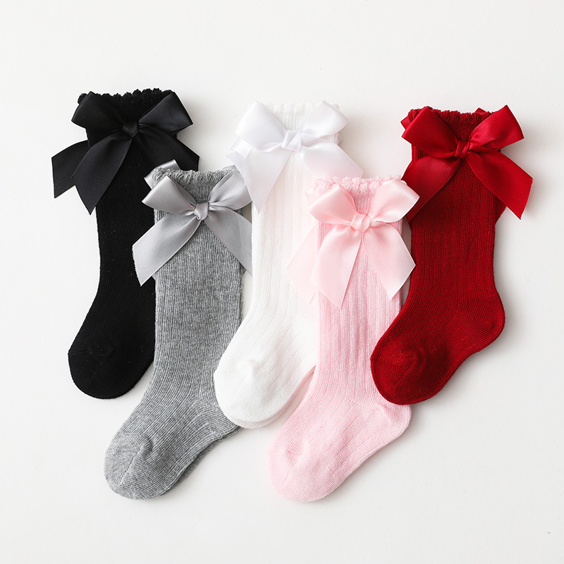 Ins children's lace socks bow baby socks...