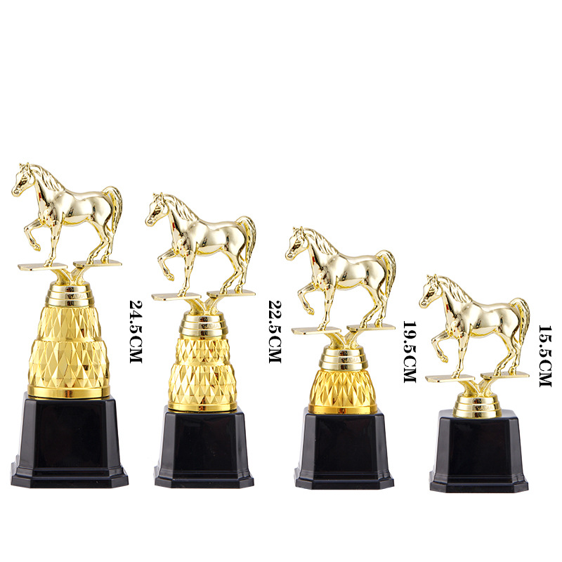 Trofeos de ponies Taekwondo Ciclismo Volleyball Palomas Trofeos de equitación Recitación de niños Estrella de lectura Trofeo