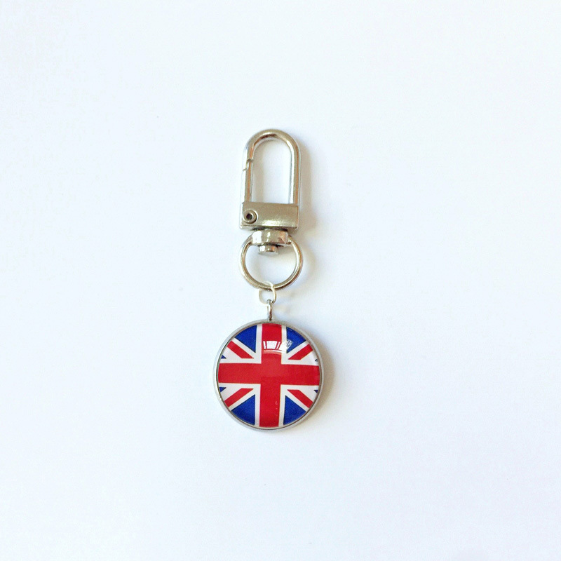 13g Weight Bag Pendant, Keychain Classification 1 Piece Quantity Holiday, Daily Occasion 316 Stainless Steel , Alloy Material National Flag Pattern Epoxy Design Simple Style Style 1 Piece Simple Style National Flag 316 Stainless Steel  Alloy Epoxy Bag Pendant Keychain 9