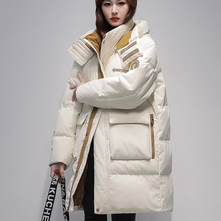 2025 invierno nueva moda extranjera ropa de algodón invierno grueso y cálido suelto nuevo abrigo de algodón simple abrigo cálido image 3