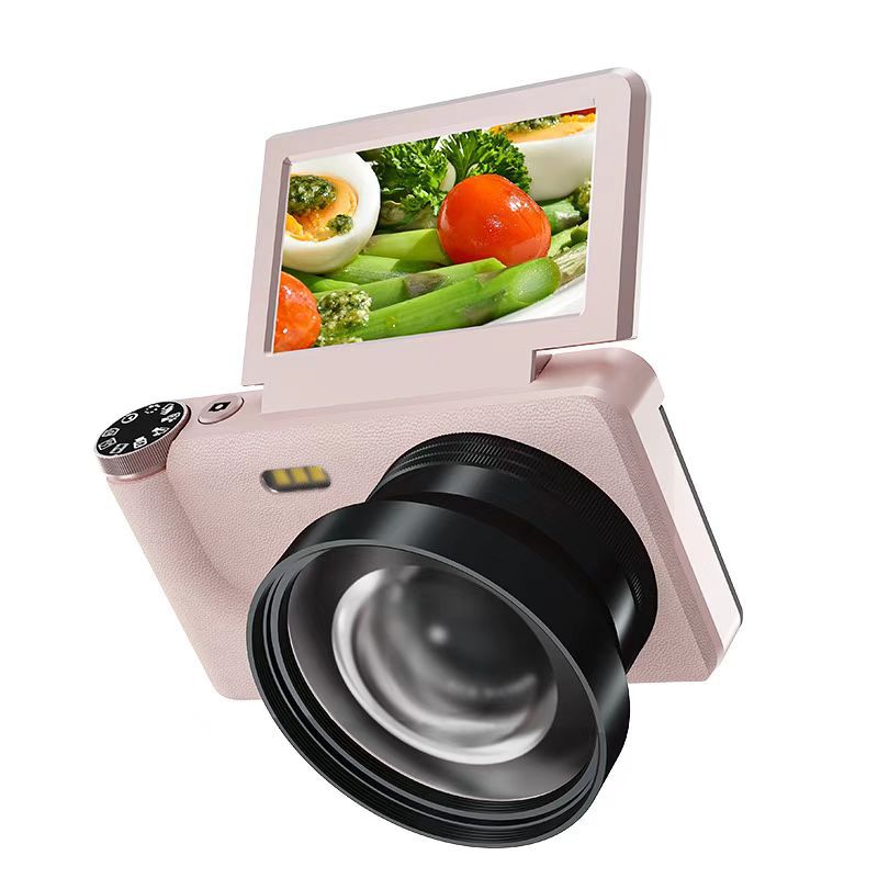 Cross-Border Metal 4K High-Definition Digital Camera 64 Million Pixel Entry-Level Student Camera Flip Screen Student Must-Have