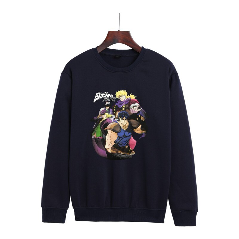 Amazon AliExpress Hot Search JOJO's Wonderful Adventure Series Japanese Animation Printed Men's and Women's Round Neck Wear Amazon AliExpress Hot Search JOJO's Wonderful Adventure Series Japanese Animation Printed Men's and Women's Round Neck Wear
