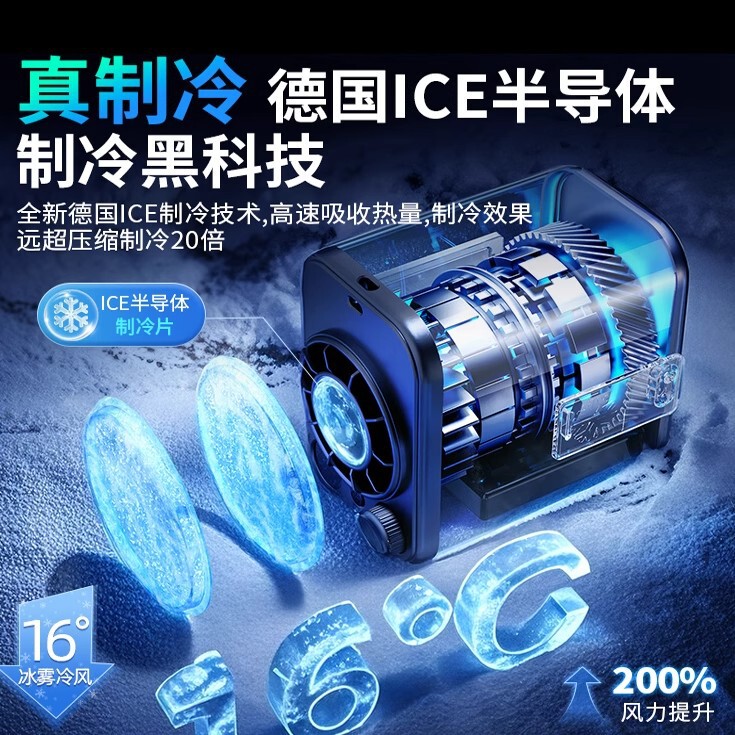 クロスボーダー腰掛け扇風機、ポータブル腰クリップ、夏の冷却、高温作業室、屋外溶接現場の充電|undefined