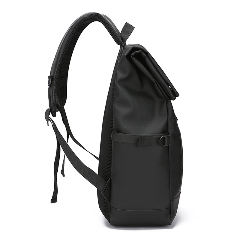 Mochila antirrobo con tapa abatible, mochila escolar para estudiantes universitarios masculinos, mochila para computadora de moda, bolsa de viaje de negocios multifuncional de gran capacidad