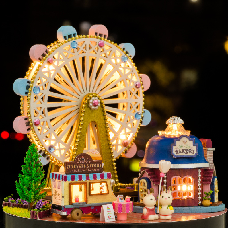 智趣屋格林花园 diy小屋模型批发一起环游系列 情人节生日礼品