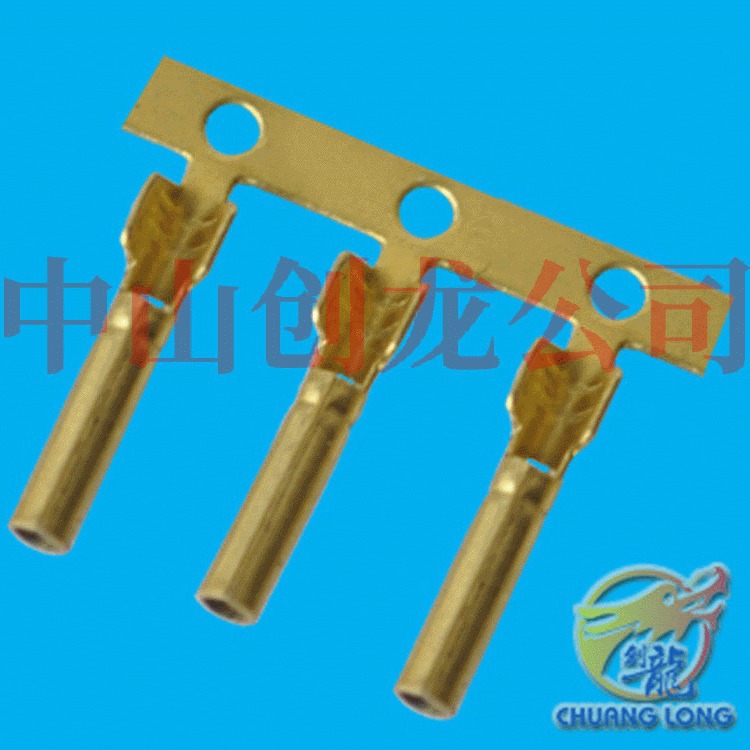 供应2.0铜管端子1.5mm圆管端子管型端子2.35防水插端子