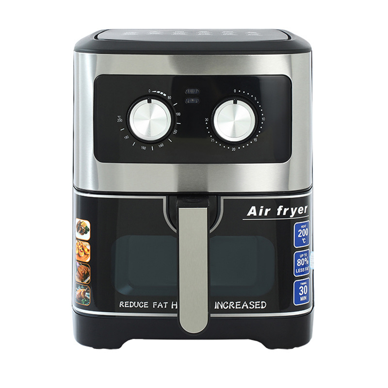Air fryer不锈钢空气炸锅8.5L大容量彩屏可视电炸锅烘焙电烤箱|undefined