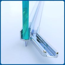 淋浴房门底接水件回水槽玻璃隔断下挡水导水密封胶条PVC塑料配件