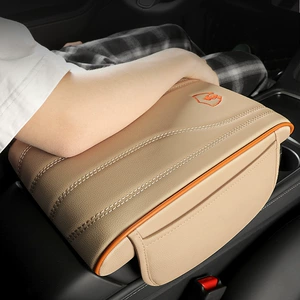 Cross-border hot new memory foam car armrest box mat universal storage bag car mobile phone pocket central height pad