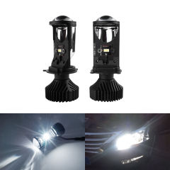 新型y6dy8y7dh4レンズ自動車オートバイ通用ledヘッドライト魚眼灯遠近光12-24通用