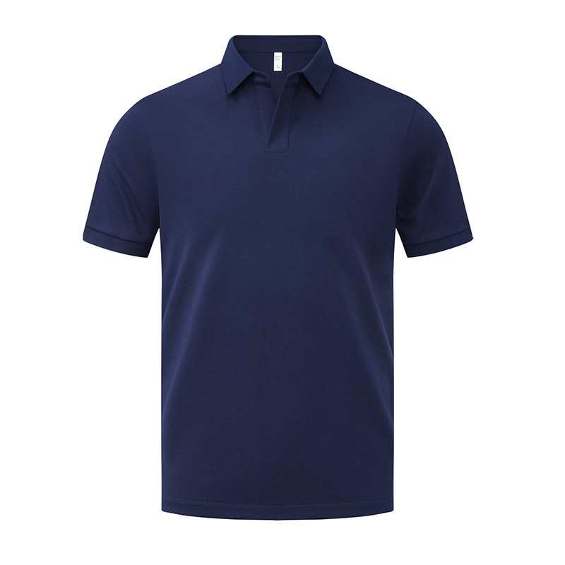 220g 40 algodón de perla de manga corta Polo impresa LOGO ropa de oficina ropa de trabajo ropa de trabajo impresa bordada