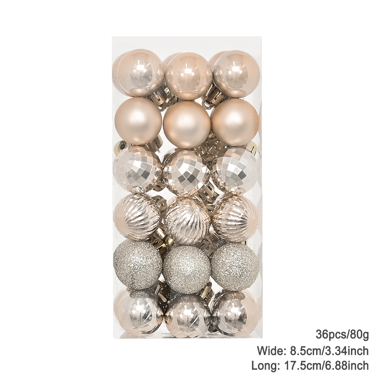 Transfronteriza decoraciones de Navidad Bola de galvanoplastia árbol de Navidad colgante bola decorativa bola colgante 3cm-36pvs BOLA DE Navidad