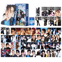Kpop韩流DIY收藏小卡 SK男团新专4TH KARMA纪念卡片55张盒装