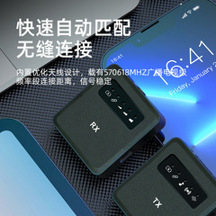 New Wireless Lavalier Microphone with Dual 2.4G Mini Headset Bluetooth Lavalier Live Streaming Microphone