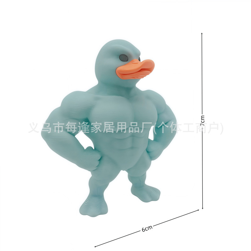 每逢3D打印农场生气鸭融化鸭流汗鸭肌肉鸭站立鸭跨境爆款玩具装饰|undefined