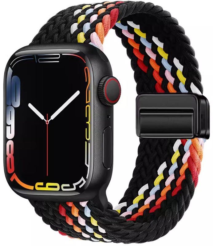 Apple iwatchS9876 時計ストラップ織り磁気バックル時計ストラップ ApplewatchS10 男性と女性の通気性に適しています。|undefined