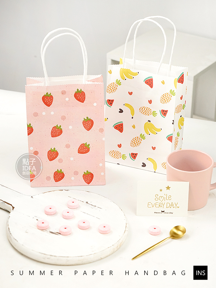 Jardín de infantes bolsa de regalo pequeña bolsa de regalo bolsas de bocadillos bolsas de mano para niños bolsas de papel de fiesta