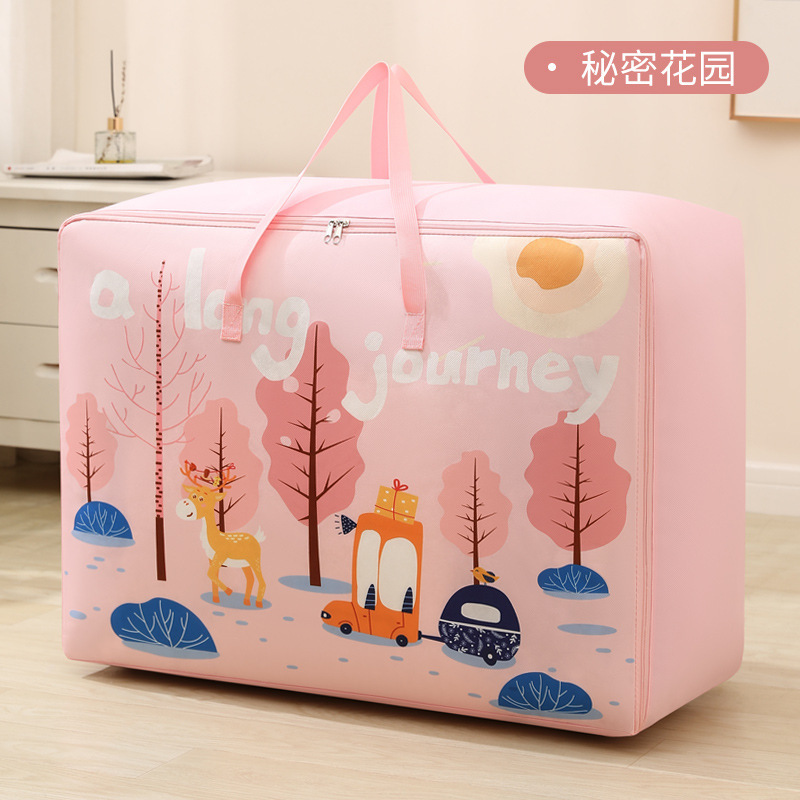 超大型布団収納袋プリントアニメ荷物袋布団引っ越し梱包袋衣類整理袋|undefined
