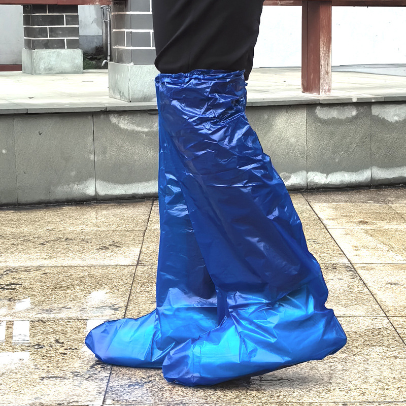 Cubierta de zapatos impermeable desechable de dibujos animados para niños, botas de lluvia en días lluviosos, impermeable al aire libre, antideslizante, cubierta de zapatos gruesa a prueba de arena