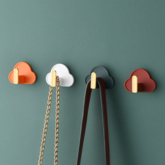 Yunduo L-shaped hook wall punch-free seamless adhesive hook kitchen bathroom toilet bag key creative hook