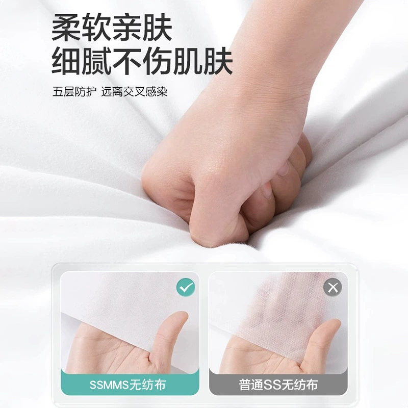 Disposable set for traveling, sheet, duvet cover, pillowcase, bedspread for hotel, 4 piece set, increased thickness