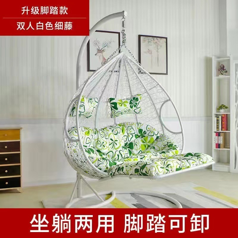ハンギングバスケット籐椅子ハンギングチェアスイング屋外ホームガーデンロッキングチェア屋内寝室怠惰な椅子バルコニーハンモッククレードル|undefined