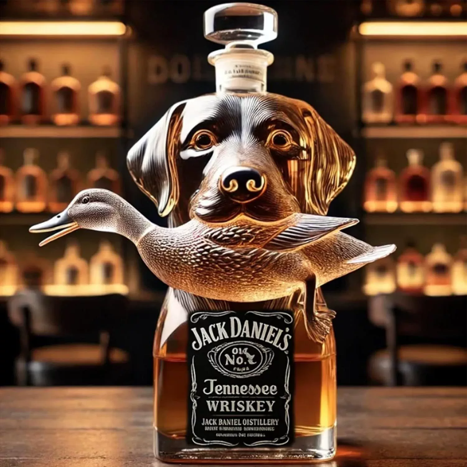 Граница Funny French Bulldog Whiskey Bottle Funny French Bulldog Whiskey Bottle
