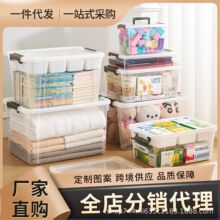 防尘收纳箱家用杂物玩具收纳神器透明大容量内衣内裤衣服储物箱子