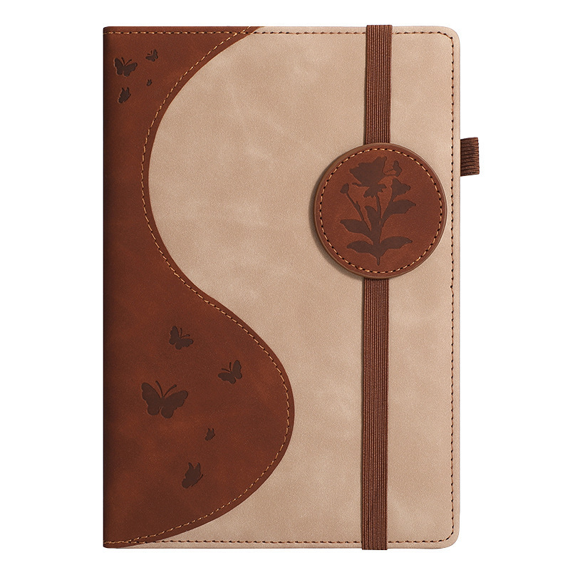 Amazon transfronterizo A5 cuaderno de cuero de imitación de cuaderno de cuero de impresión de logotipo