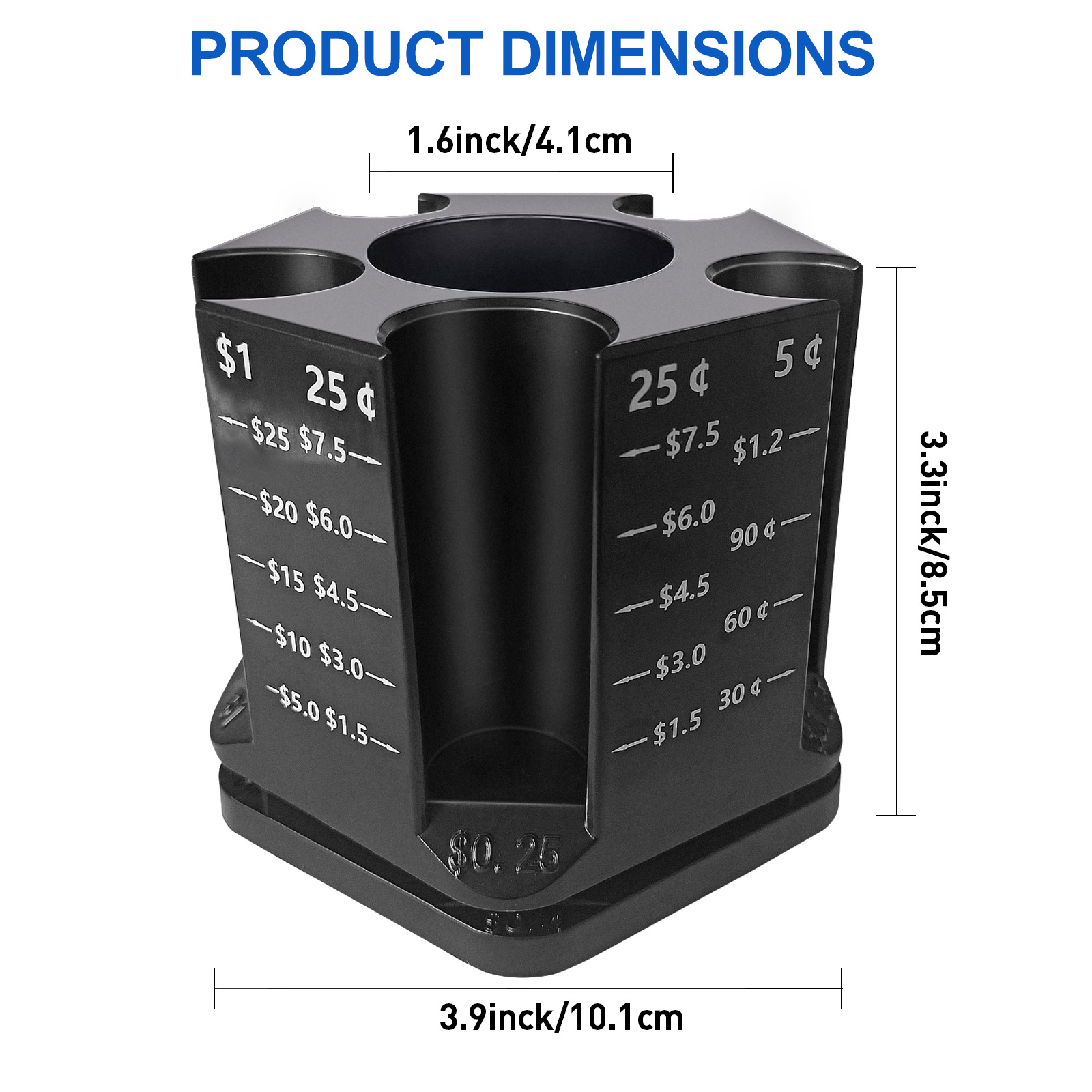 Descompresión de La Moneda papelería almacenamiento dos en uno hucha giratoria caja de almacenamiento Cubo de pared caja de almacenamiento hucha creación