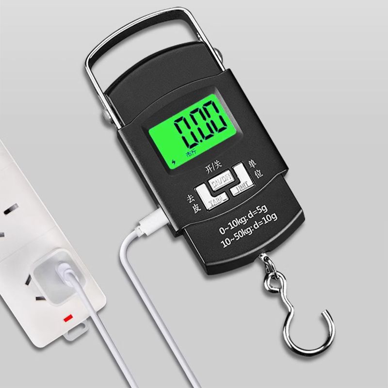 手提电子秤小型快递称便携式公斤家用电子秤钩吊钩行李称鱼神器