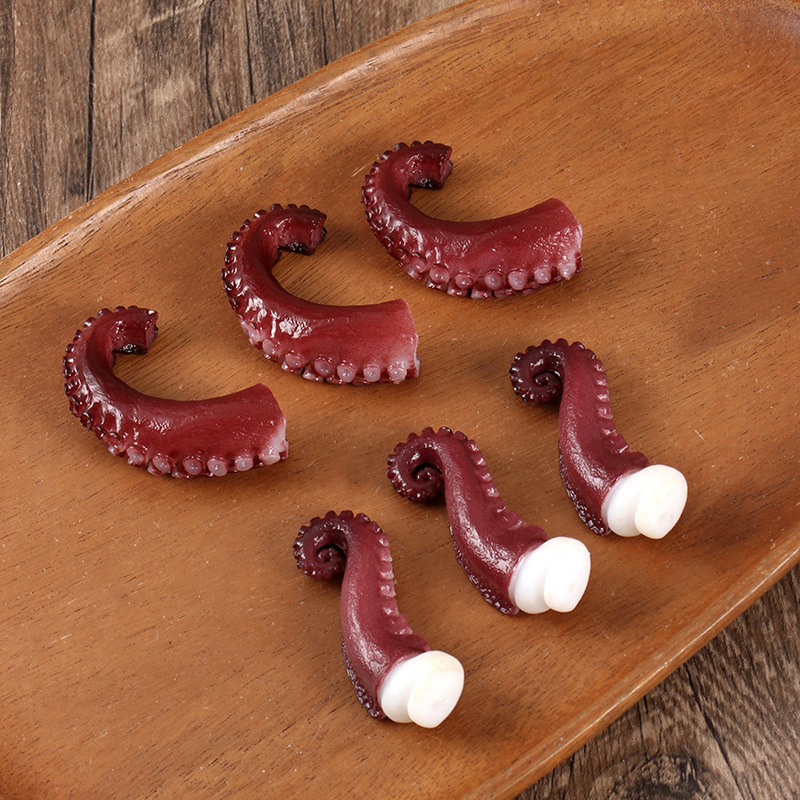 PVC simulation food pendant squid whiskers model grilled octopus octopus octopus feet seafood ingredients props dish ornaments