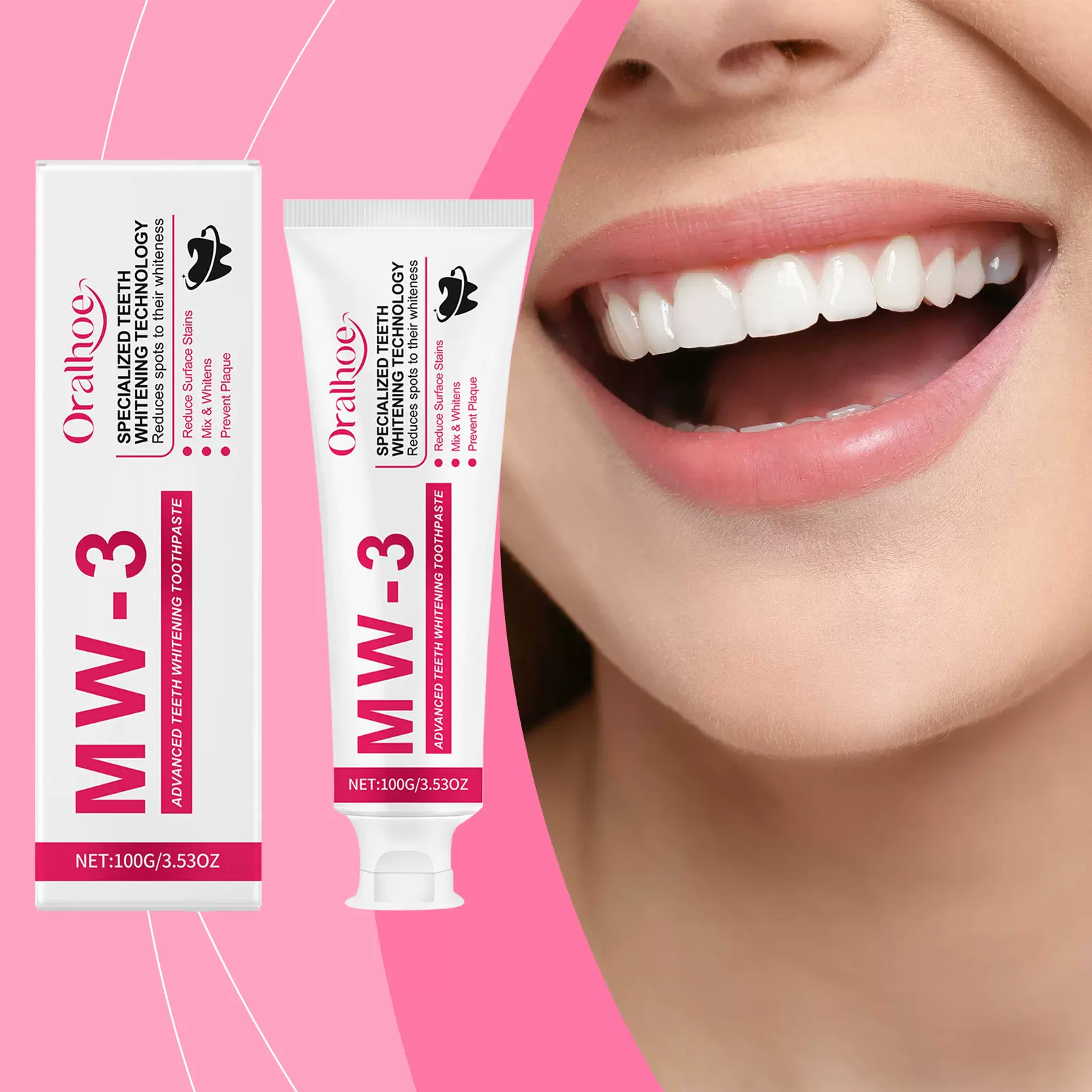 ORALHOE 口气清新牙膏 日常温和清洁牙齿口腔护理清新口气牙膏