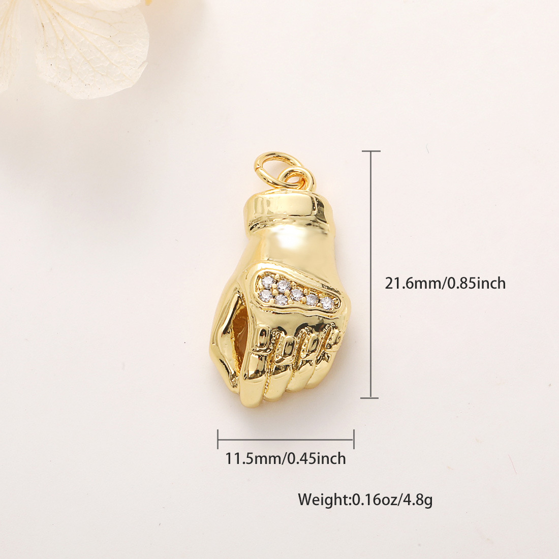 3g Weight Pendant Jewelry Making Type No Chain Chain Material 1 Piece Quantity Daily Occasion Copper Material Hand, Gesture, Antlers Pattern All Seasons Season Unisex Gender Polished Finish Enamel, Plating Design Cute, Vintage Style Style 1 Piece Copper Hand Gesture Antlers Polished Pendant 26
