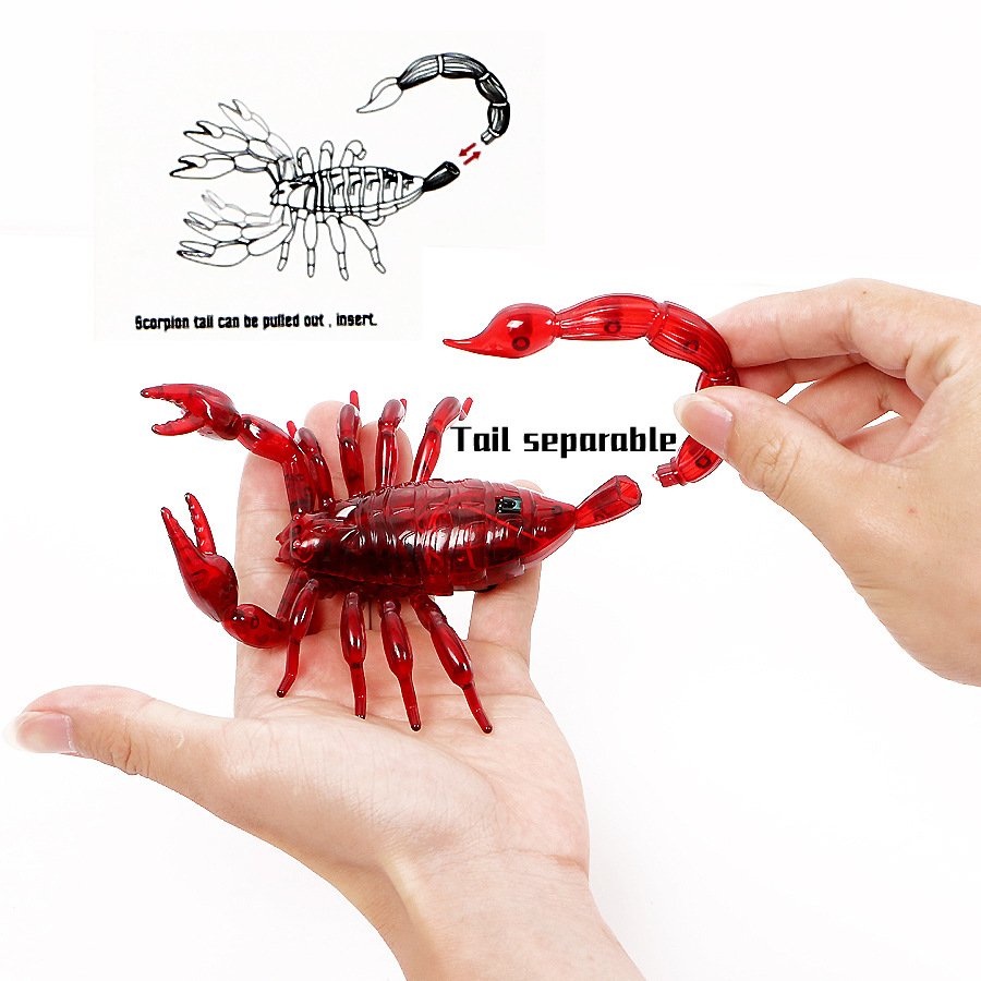 Simulación transfronteriza de infrarrojos eléctrico de control remoto de simulación de juguete de inducción ratón araña Cobra parodia truco de juguete