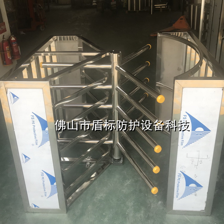 厂家直供全封闭式人行通道闸高铁手动单项旋转门车站出口单向门禁