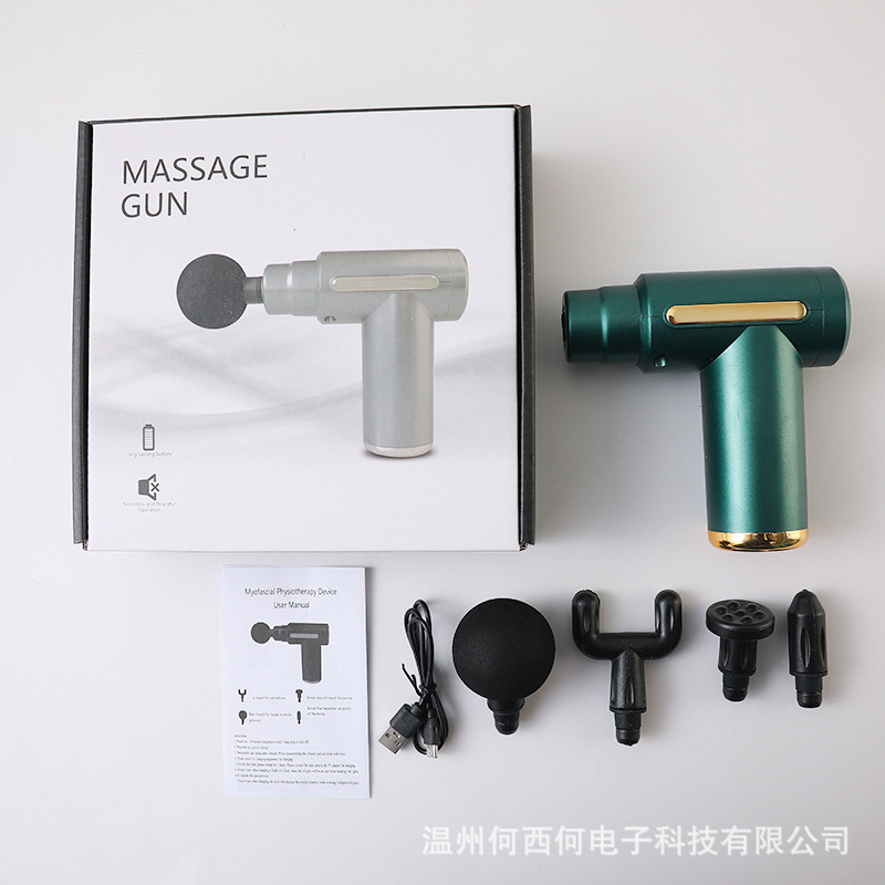 クロスボーダー小型筋膜銃ミニ携帯筋肉リラックス頚椎マッサージ器MINI女性用EMOマッサージ銃|undefined