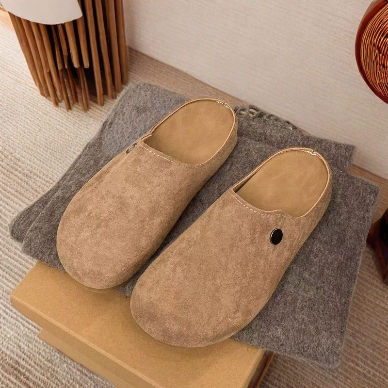 Женские тапочки весна-осень 2025, новые дизайнерские сандалии, высококачественные уличные ретро-тапочки, сандалии Birkenstock