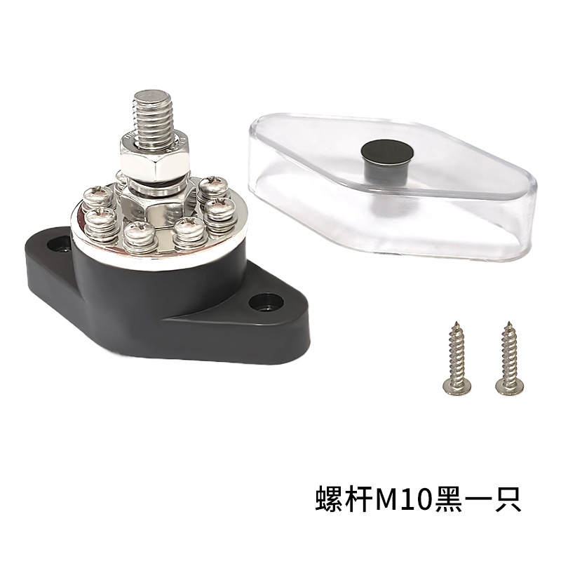 Black Busbar Terminal Block — Qìchē Power supply, ignition system accessories - m10-black-one