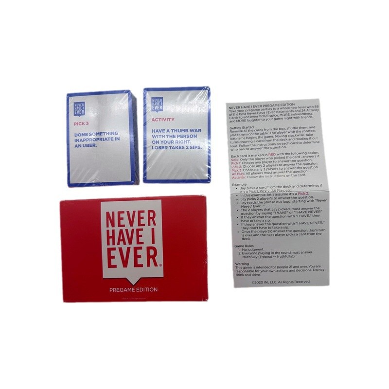 Never have i ever gioco di carte per serate tra amici_voghion.com