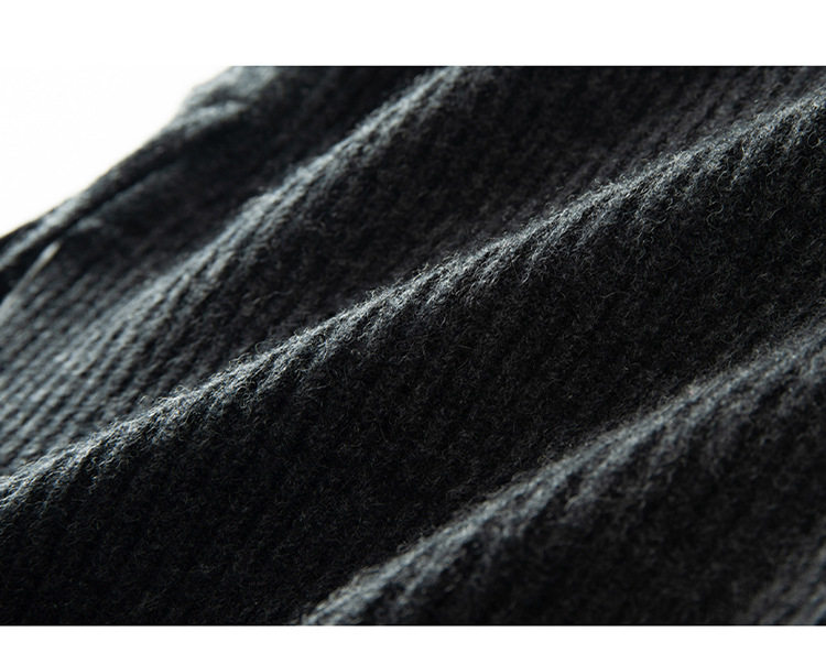 Mũ len cashmere kèm khăn quàng cổ liền khối nữ dệt kim giữ ấm tai mùa thu đông — Màu cà phê hoa, Màu cà phê đỏ, Màu xanh hải quân, Rượu vang đỏ chi tiết 21