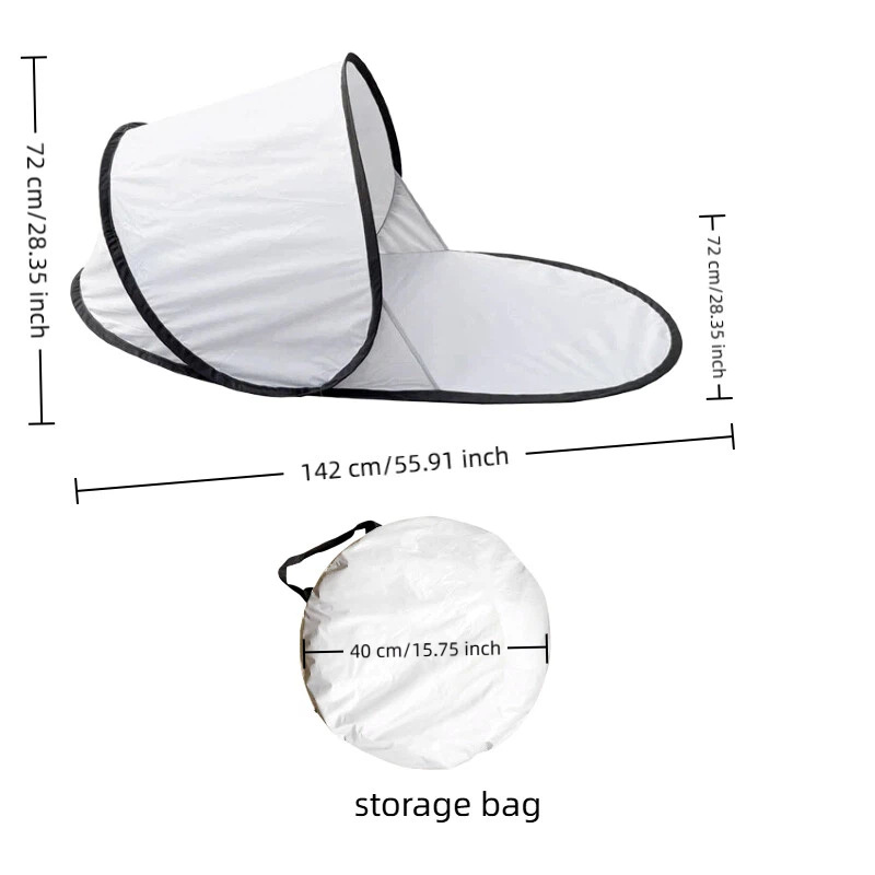 One-Second Quick-Opening Automatic Pop-Up Beach Tent, Sunshade Canopy for Park and Outdoor Use, Sun Protection