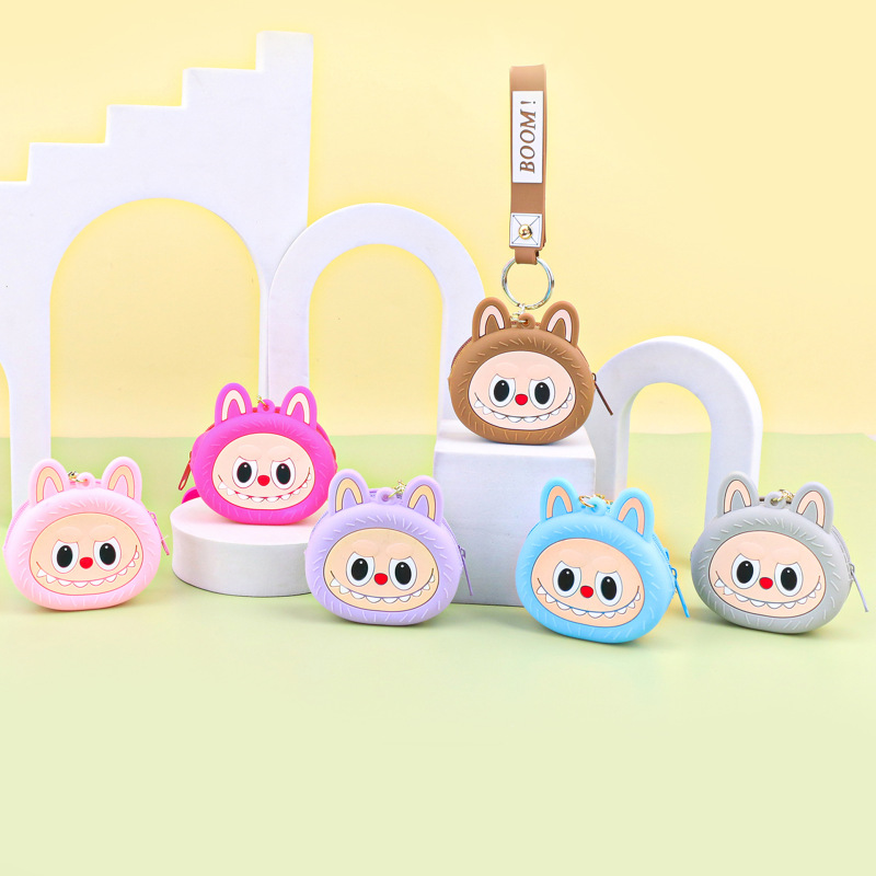 ラブブシリコンキーホルダー小銭入れミニバッグ可愛いイヤホンケース財布バッグペンダントアクセサリー|undefined