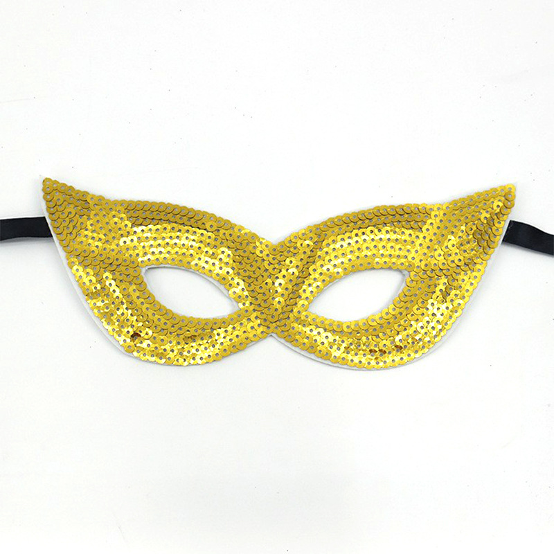 Transfronterizos máscaras de baile de maquillaje amazónico tema carnaval dorado púrpura verde sequinado máscara de medio rostro suministros máscara